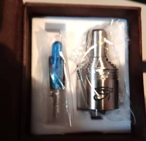 lot 184 image: NEW HCIGAR Enigma Style Rebuildable Dripping Atomizer - Stainless