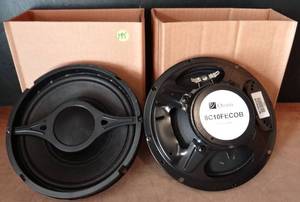 lot 195 image: NEW SET OF 2 - Quam Nichols 8 Coaxial Speaker 8 Ohm 20 Watts Rms Foam Edge Surround - 8C10FECOB $$$