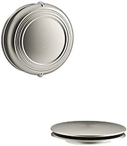 lot 219 image: NEWSEALED T37393-VNT Kohler Pureflo Traditional Rotary Bath Drain Trim Vintage Nickel