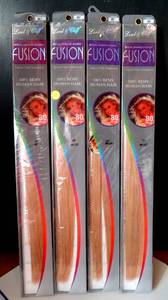 lot 253 image: NEW SELLERS ITEM - FUSION 20 - Lord & Cliff 100% Human Remi Hair 80 pc Fusion Extensions #M61327 (4X$)