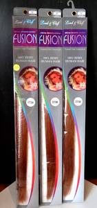 lot 254 image: NEW SELLERS ITEM - FUSION 20 - Lord & Cliff 100% Human Remi Hair 80 pc Fusion Extensions #2738 (3X$)
