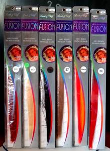 lot 257 image: NEW SELLERS ITEM - FUSION 20 - Lord & Cliff 100% Human Remi Hair 80 pc Fusion Extensions #ASSORTED COLORS (6X$)