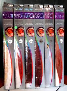 lot 259 image: NEW SELLERS ITEM - FUSION 20 - Lord & Cliff 100% Human Remi Hair 80 pc Fusion Extensions #ASSORTED COLORS (6X$)