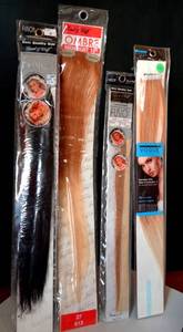 lot 260 image: NEW ASSOERTMENT LOT OF HAIR EXTENSIONS AS DISPLAYED