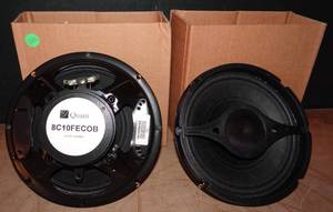 lot 272 image: NEW SET OF 2 - Quam Nichols 8 Coaxial Speaker 8 Ohm 20 Watts Rms Foam Edge Surround - 8C10FECOB $$$