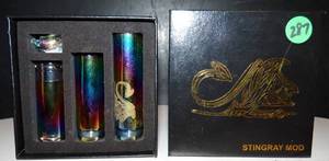 lot 287 image: NEW - SMY Mixed Polished Rainbow Stingray Mechanical Mod