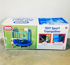 lot 100 image: New Little Tikes 10ft Sports Trampoline - BlueGreen