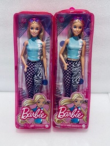 lot 171 image: Lot of 2 - New Barbie Fashionistas Doll #158  Long Blonde Pigtails