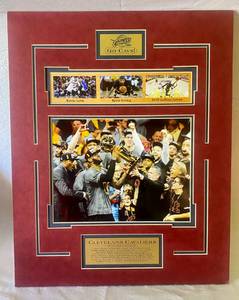 lot 2 image: 2016 Cleveland Cavaliers Championship Matted Wall Dcor 16x20