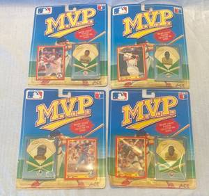 lot 12 image: 4 MVP Major League Players Collectible Pin Series 190 Sealed and unopened