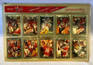 lot 37 image: San Francisco 49ers Action Packed 1990 Premier National Series Team Set