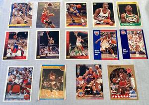 lot 59 image: 14 Various Basketball Cards including Shaq ONeal, Charles Barkley and others