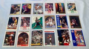 lot 61 image: 18 NBA Cards including Michael Jordan & Karl Malone