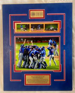 lot 65 image: Cubs Win 2016 Chicago Cubs World Series Photo 20.5 x 16