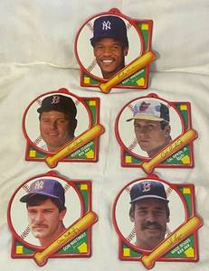 lot 67 image: 1990 Tara Toy Corp 7 x 7.5 Card Ornaments (5 total)