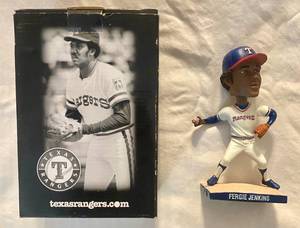 lot 68 image: Fergie Jenkins Collectable Texas Rangers Bobble Head in Original Box