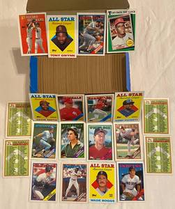 lot 71 image: Topps 500 Count 1988 Baseball Cards see pictures for sample of players included