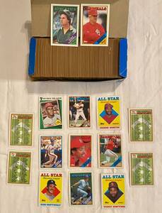 lot 73 image: Topps 500 Count 1988 Baseball Cards see pictures for sample of players included