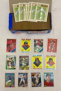 lot 75 image: Topps 500 Count 1988 Baseball Cards see pictures for sample of players included