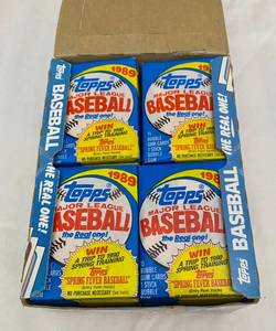 lot 83 image: 1989 Topps The Real One Baseball packs Bubblegum Cards 36 packages, 15 cards per pack