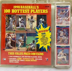 lot 87 image: 1990 Baseballs Hottest Players Collectors Set (sealed & unopened)