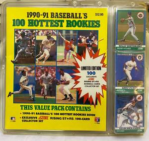 lot 89 image: 1990-91 Baseballs Hottest Rookies Collectors Set (sealed & unopened)