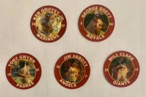 lot 102 image: 1992 7-11 Slurpee Coin Disks including Ken Griffey Jr. & Tony Gwynn