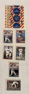 lot 103 image: 1991 Topps Cracker Jacks Mini Baseball Cards including Nolan Ryan 1 of 36, Orel Hershiser 17 of 36