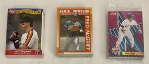 lot 105 image: 1992 Post Cereal Collector Series (30) Topps 1990 Card Set (30) & 1992 Score All-Star Game Cards (18) (all unopened packages)