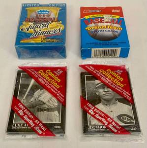 lot 106 image: 4 Unopened packages of Baseball Cards See Pictures