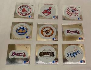 lot 111 image: 1991 Fleer Team Logo Stickers (9)
