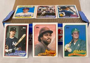 lot 168 image: 1989 Topps Baseball Picture Cards