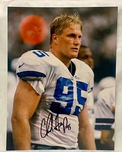 lot 191 image: Chad Hennings Autographed 10 x 7.5 Photo