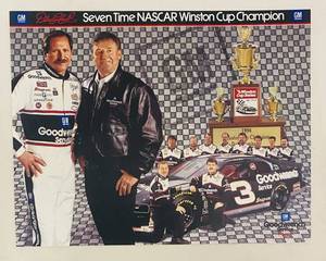 lot 200 image: Dale Earnhardt Seven Time NASCAR Winston Cup Champion Photo 8 x 10.25