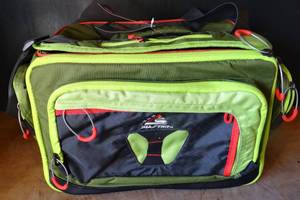 lot 4 image: NEW WITH TAGS - ALLSTAR DELUXE TACKLE BAG WITH 3 LARGE STORAGE TRAYS & MULTI POCKETS