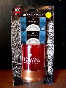 lot 8 image: 100 Rounds of .22 LR Ammo with a Can Cooler by Federal - 40gr LRN - NEWSEALED