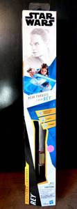 lot 7 image: NEWSEALED - Star Wars Rey Electronic Blue Lightsaber Toy - Hear Phrases from REY