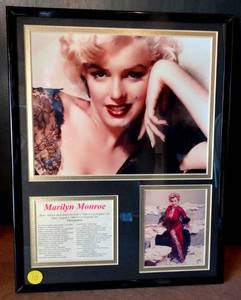 lot 18 image: AWESOME 11 X 14 INCH MARILYN MONROW TRIBUTE WALL ART WITH DOUBLE MAT