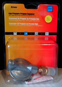 lot 30 image: Mr. Heater Low Pressure Propane Regulator, Model F276136 - NEWSEALED