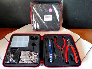 lot 43 image: DIY 3 in 1 Coil Jig Vape Tool Kit Carry Case Master Tool Kit Set for RDA or RBA