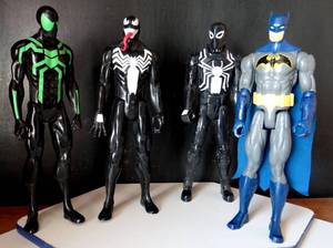lot 46 image: LOT OF 4 - 2014 HASBRO MARVEL ACTION FIGURES AS SHOWN - APPROX 12