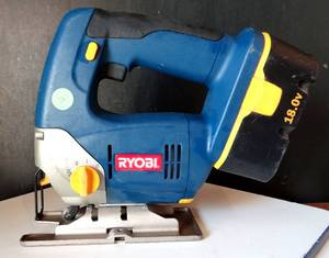 lot 56 image: Ryobi Jigsaw 18v OJ1802 w 1 18v Battery - WORKS (NO CHARGER)