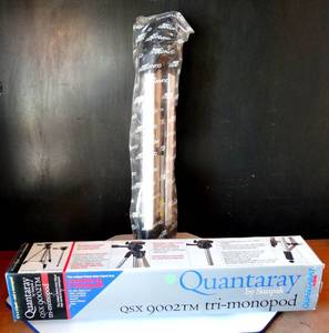 lot 59 image: NEW IN BOX - Sunpack Quantaray QSX 9002TM TripodMonopod with 3-Way Pan Head $$