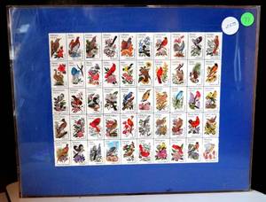lot 77 image: Vintage 20 cent Unused US postage stamps. 50 State Birds and Flowers Stamps - set of 50 stamps