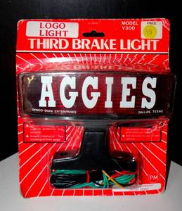 lot 81 image: TEXAS A&M AGGIES THIRD BRAKE LIGHT KIT - NIP