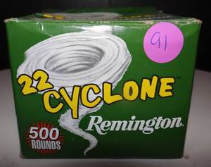 lot 91 image: REMINGTON 22 LR 500 ROUND BOX - MORE THAN HALF FULL