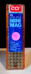 lot 94 image: CCI MINI MAG 22 LR AMMUNITION - 69 ROUNDS