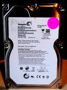 lot 97 image: SEAGATE LP BARRACUDA 1.5 GB HARD DRIVE $$$