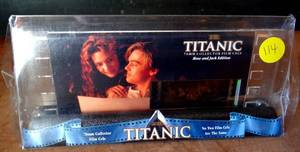 lot 114 image: RARE - EVERYONE IS 1 OF A KIND - AUTHENTIC TITANIC 70mm FILM CELL DISPLAY $$