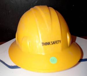 lot 131 image: BRIGHT YELLOW SAFETY HELMET